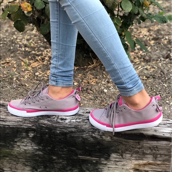 Gray and pink women sneakers - Picture 4 of 4